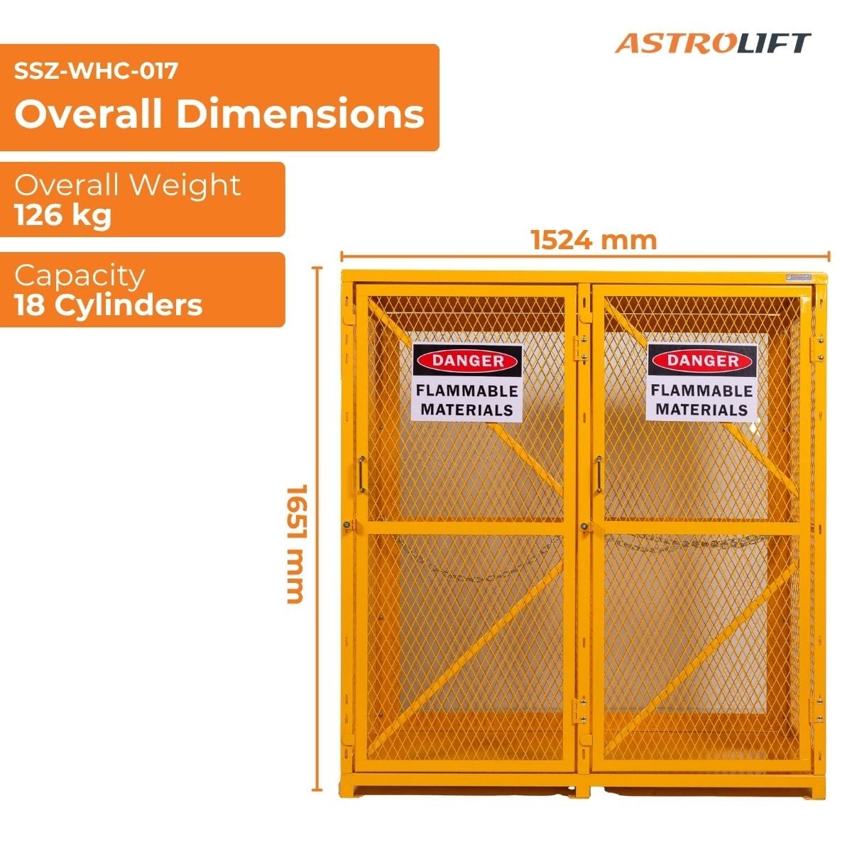 Buy Gas Bottle Storage Cage in Workplace Safety Equipment available at Astrolift NZ